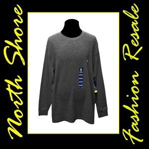 POLO RALPH LAUREN WAFFLE MIXED MEDIA LONG SLV CREW